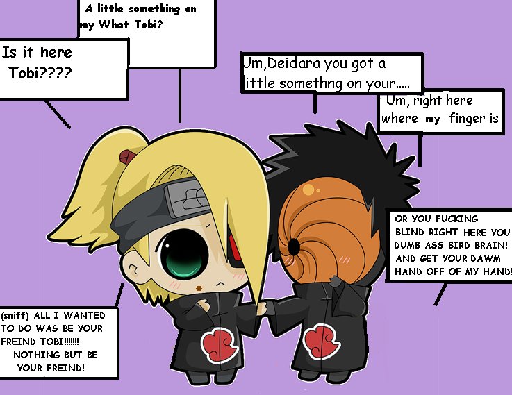 Anime Galleries dot Net - Most viewed/Tobi and Deidara funny Pics ...